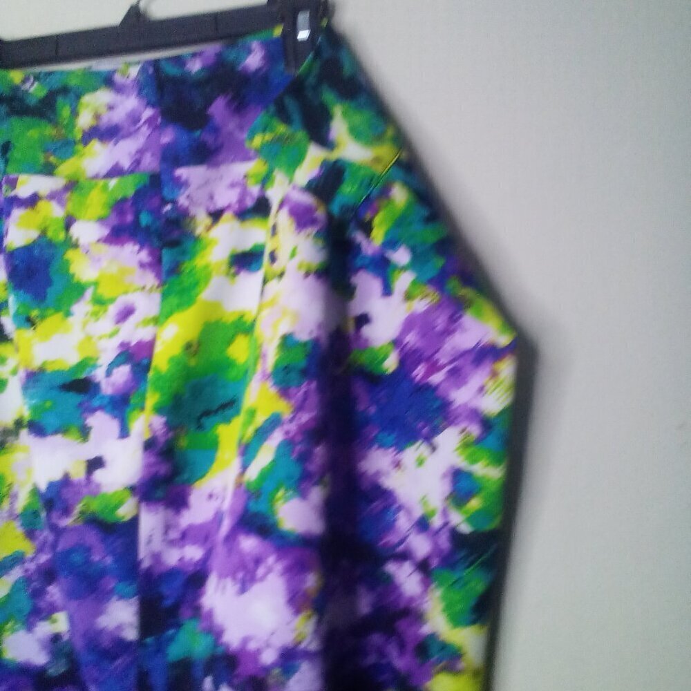 Lane Bryant Skirt 24 Women Straight Pencil Knee Length Pattern Colorful - Picture 2 of 15